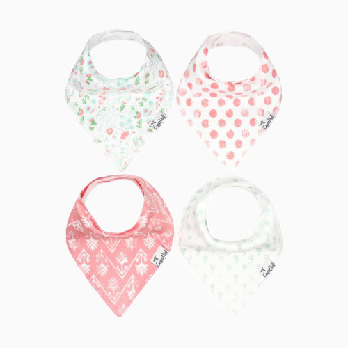 Printed Bandana Bib Set (4-Pack) - Claire