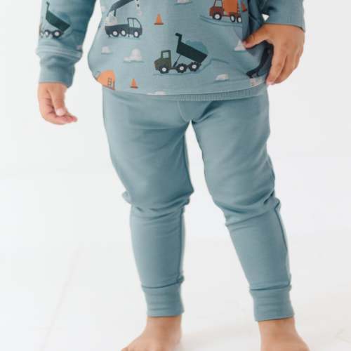 Slate Blue Bamboo French Terry Joggers