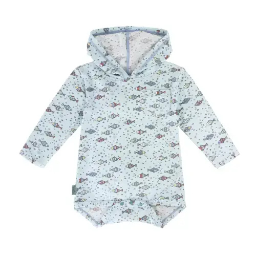 Baby Boy's Hooded Onesie | Certified UPF 50+ – UV Skinz®