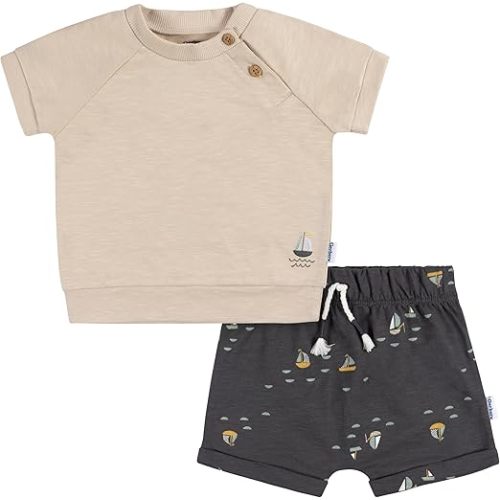 Gerber baby-boys Toddler T-shirt and Shorts Set