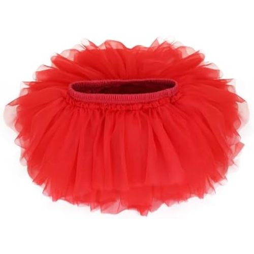 Toddler Baby Girls Soft Tutu Skirt Skort with Diaper Cover for Baby Infant Kids Princess Tutu Skirt 0-4 T