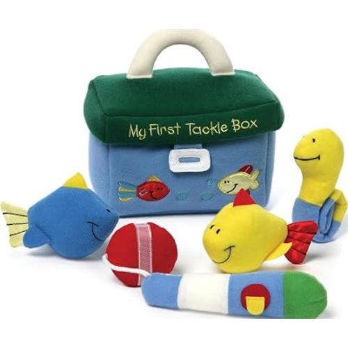 GUND Baby My First Tackle Box 5-Piece Sensory Plush Toy Playset for Babies