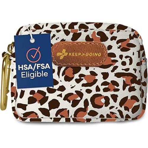 KeepGoing Small Travel First Aid Kit Kids – 60 Pc. Mini First Aid Kit for Purse, Diaper Bag, & Backpack with Latex-Free Bandages – 4 Oz., & 4.5 x 3.5 x 2 in, TSA-Approved