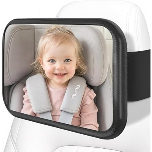Car Mirror for Baby, Car Seat Mirror for Tesla, Fixed &Adjustable Headrests