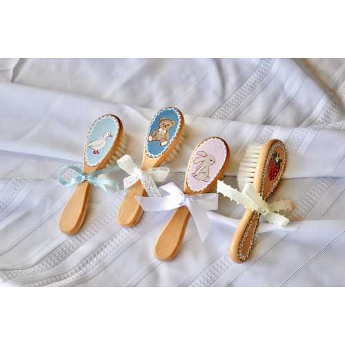Hand painted baby brushes