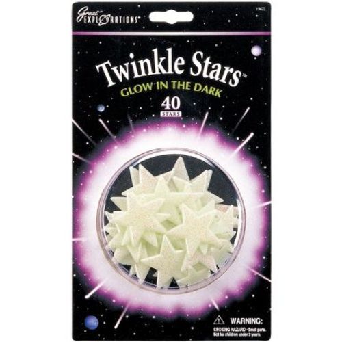 Great Explorations Glowing Star Pack-Twinkle Stars 40/Pkg