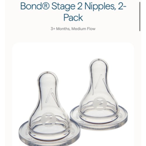 Bond® Bottle Nipples, 2-Pack | Munchkin