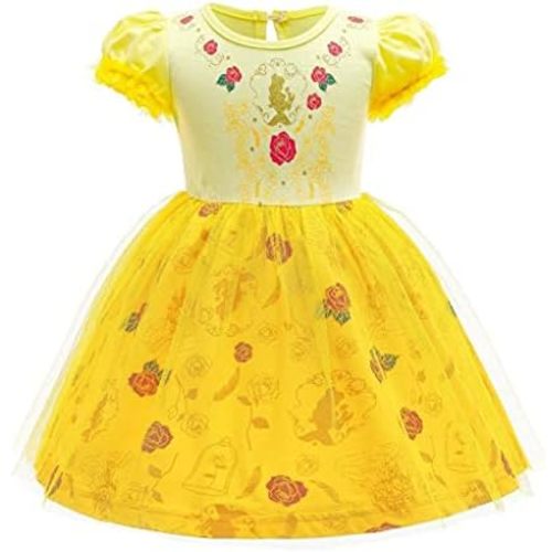 Dressy Daisy Princess Dress Up Clothes Halloween Fancy Party Tulle Skirt Summer Outfit for Baby & Toddler Girls