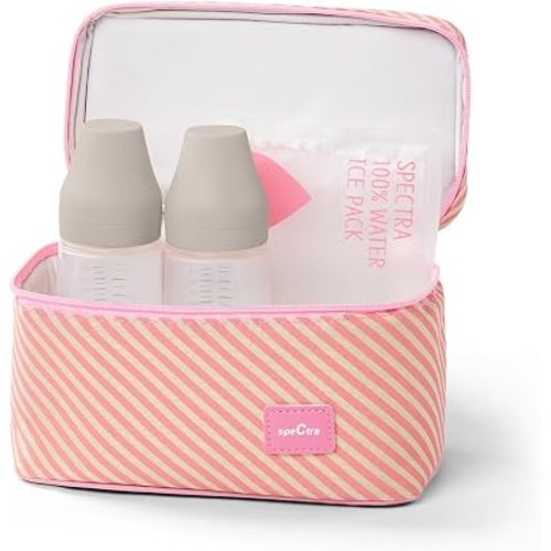 Spectra Baby Cooler Bag Storage Kit for Breast Milk, Pink