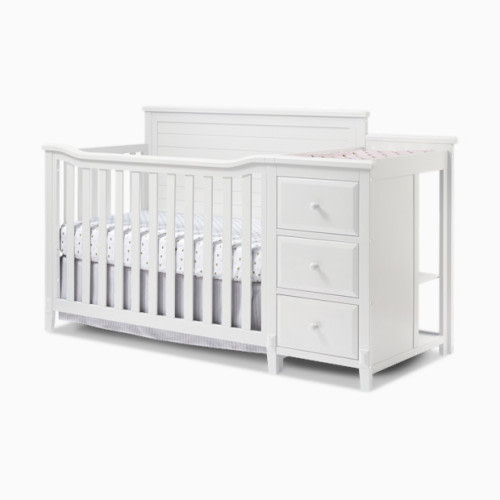 Berkley Crib & Changer Panel Crib - White