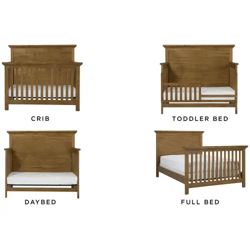 Wyatt Panel Convertible Crib with Conversion Kit