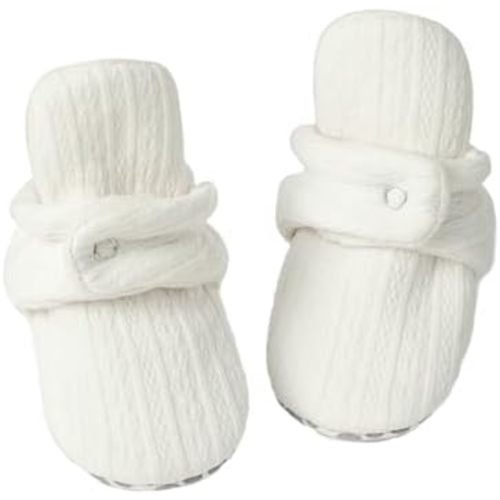 KIDSUN Infant Baby Boy Girl Cozy Fleece Bootie Newborn Stay On Slipper Winter Warm Gripper Non-Slip Crib Shoes