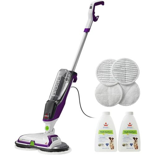 BISSELL® SpinWave Pet Hard Floor Corded Spin Mop Cleaner with Washable mop Pads for Sealed Hard Floors, 20399