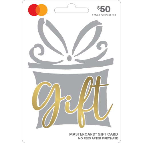 Mastercard® $50 Silver Gift Card (Plus $4.84 Purchase Fee)