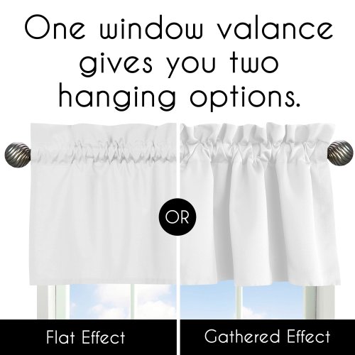 Sweet Jojo Designs Sports Theme Boy Window Curtain Valance Watercolor Vintage Soccer Balls Football Baseball Basketball Stars