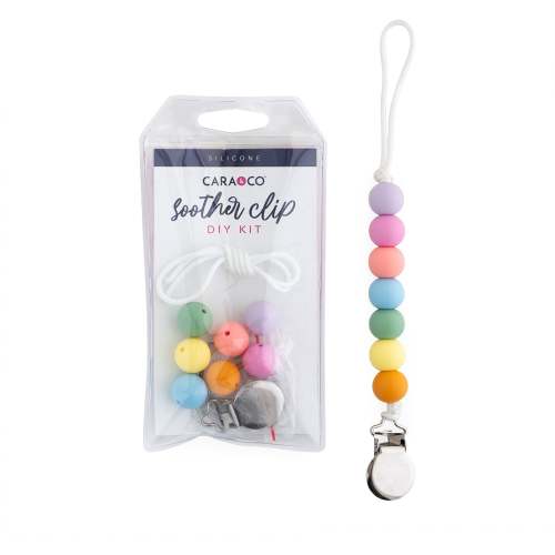 Pastel Rainbow Pacifier Clips