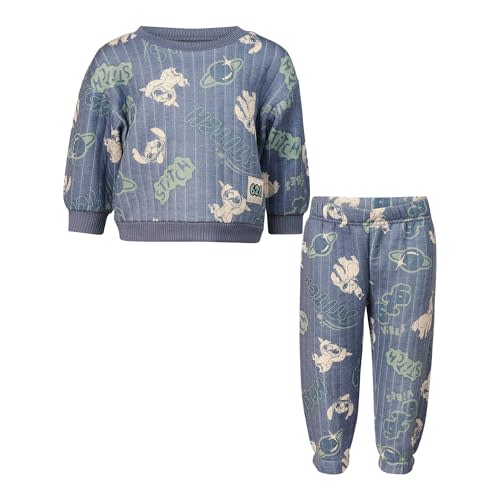 Magic Threadz Disney Clothes Baby Boys Quilted Fleece Outfit Set Mickey, Stitch, Pooh, Toy Story, Marvel & StarWars (12M-24M)