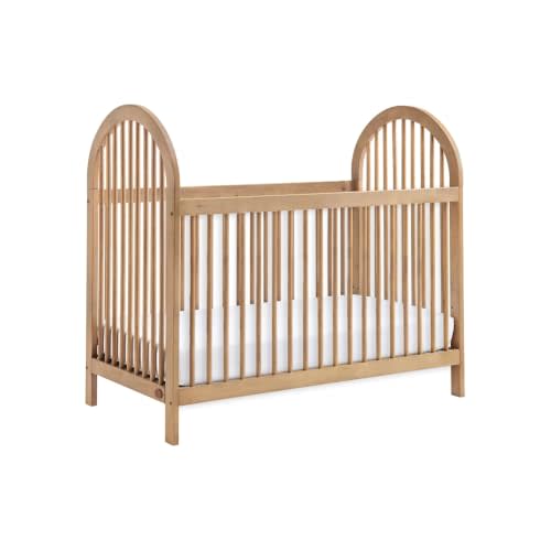Soho Baby Everlee Convertible Island Crib, Honey Wood