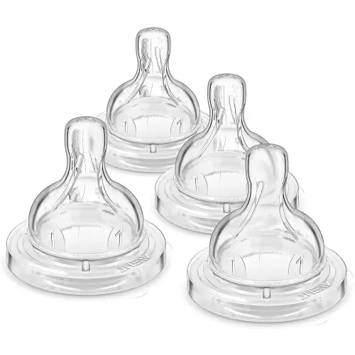 Philips AVENT Anti-Colic Baby Bottle Flow 1 Nipple, 4pk, SCY761/04