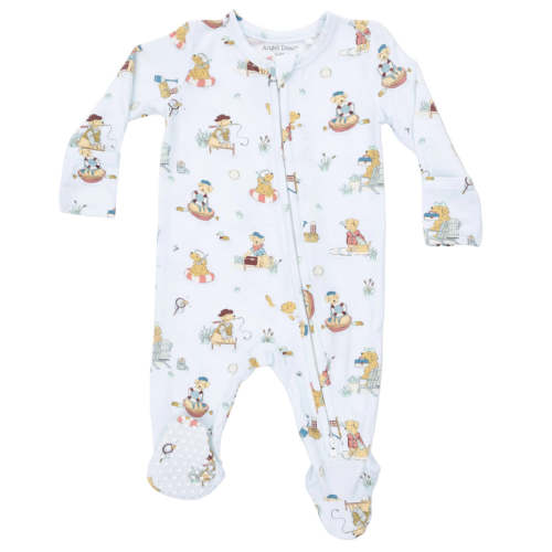 Lake Buddy Dogs - 2 Way Zipper Footie 0-3M