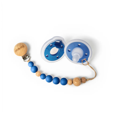 mōmi babypace® pacifier gift set in regal lapis blue