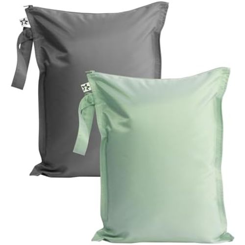 Tiny Twinkle Mess Proof Wet Bags | 2-Pack Travel & Diaper Bag