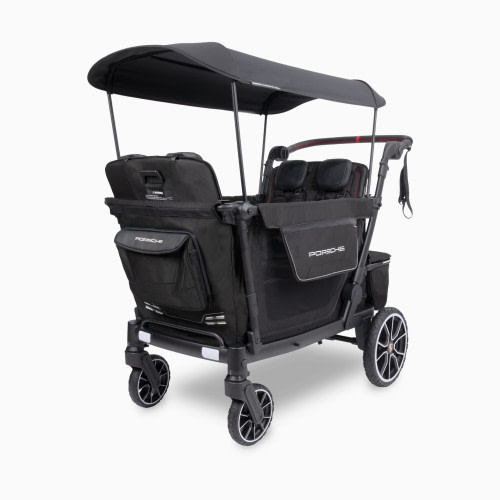 WonderFold Wagon L4 Porsche Quad Stroller Wagon (Non-Electric) - Black