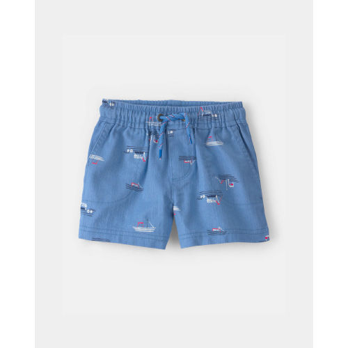 Baby Boy Sailboat Twill Shorts - Blue - Carter's | Carter's