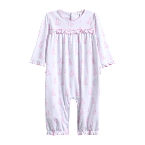 Ruffle Pima Cotton Jumpsuit, 3-6M