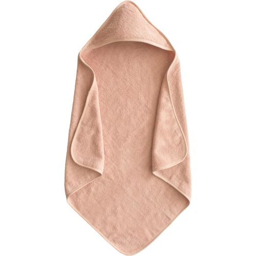mushie Baby Hooded Towel | Organic Cotton (Blush)