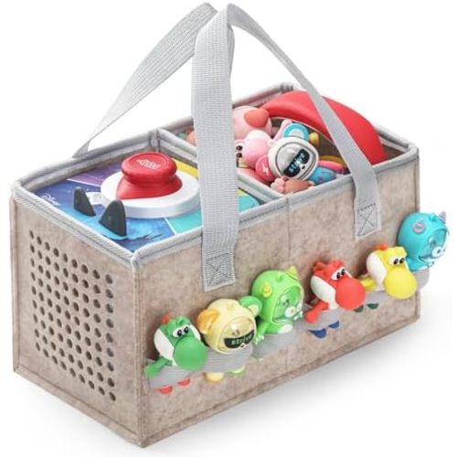 Carrying Case Travel Felt Bag Compatible with Toniebox 1/2 Audio Player Starter Set and Tonies Figurine (Oatmeal)