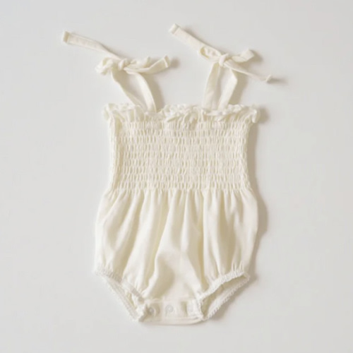 Organic Ruffled Romper
