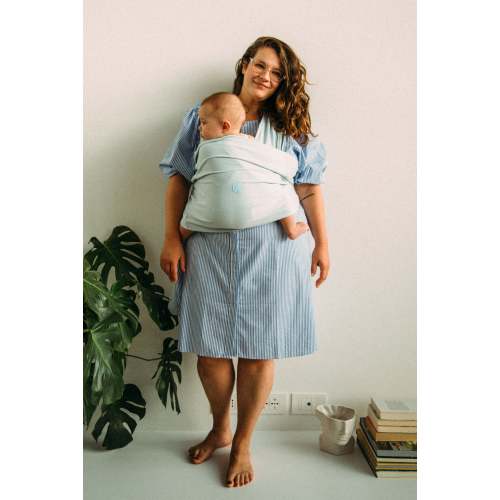 CUDDLE BAND 2 Newborn Baby Wrap - Pastel Light Blue