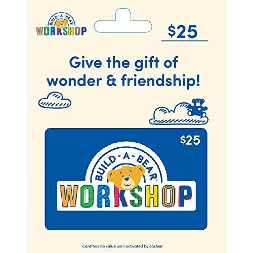 Build A Bear Physical Gift Card | Bear - $25
