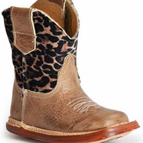 Roper Infant Girls' Cowbabies Cheetah Western Boots - Broad Square Toe | Boot Barn