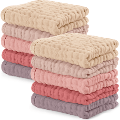 Muslin Washcloths - Pack of 10