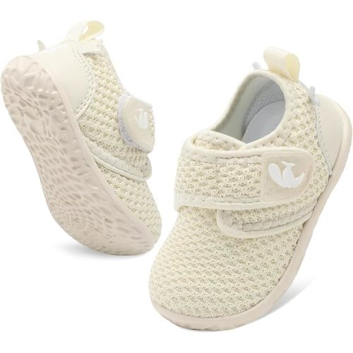 FEETCITY Baby Walking Shoes Barefoot Baby Shoes Infant Sneakers Newborn Crib Shoe Lightweight Flexible Slip On Shoe