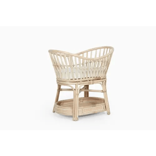 Rose rattan crib for baby