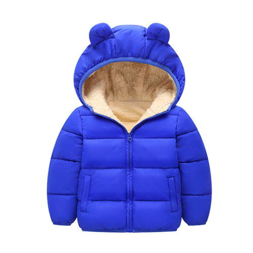 MEZZALL Kids Baby Boys Girls Padded Snowsuit Winter Clothes Hooded Cartoon Jacket Coat Outerwear Trendy Dailywear, Blue, 6-12 Months