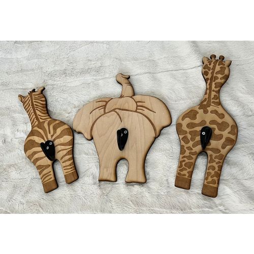 Kids Safari Animal Hooks