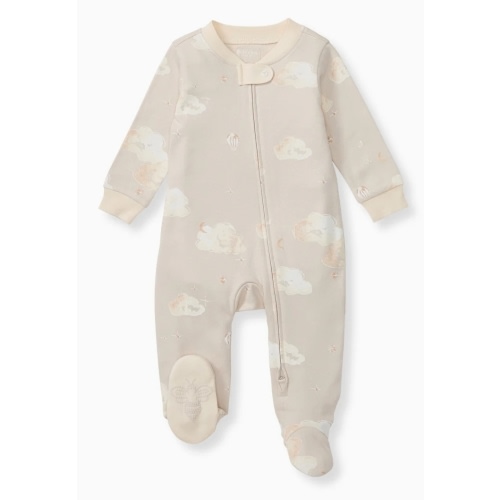 Burts Bees Good Night Sky Organic Cotton Sleep & Play - Limestone
