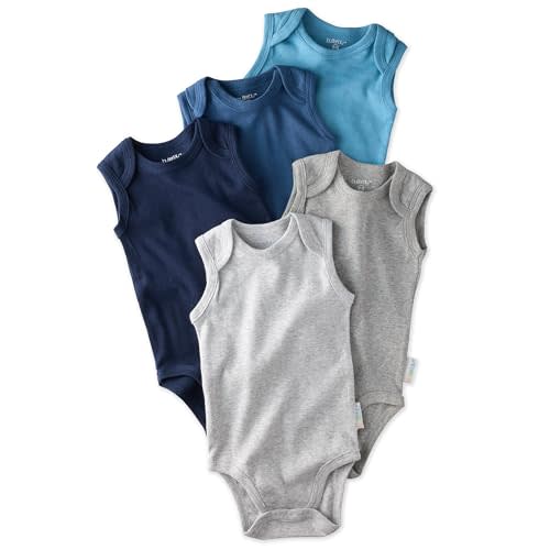 Butterblu Sam-Multipack Sleeveless Bodysuits 100% Organic Cotton | GOTS Certified Organic Cotton for Baby and Toddler Boys, Girls, Soft, Machine Washable, Made to Match Colors