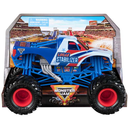 Monster Jam Official 1:24 Scale Die-Cast Monster Truck with Working Suspension and Rubber Tires