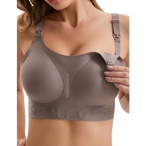 Smooth Nursing Bras for Breastfeeding Seamless Maternity Bras for Pregnancy Wireless Bralette with Extra Bra Extender