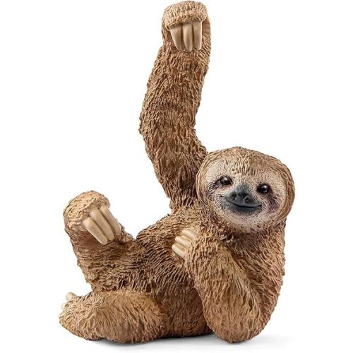 Schleich Wild Life - 2" Sloth Toy Figurine - Wild Animal Toys for Boys and Girls - Jungle Figures for Kids Ages 3+