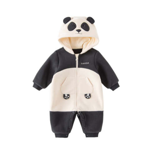 Dave&Bella Baby Girls/Boys Autumn Zoo Series Soft Fleece One-Pieces Romper