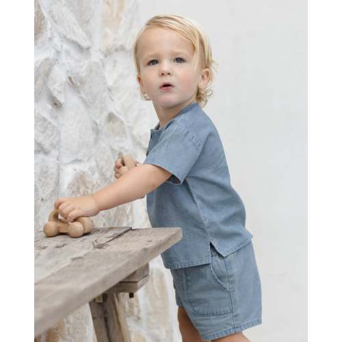 Quincy Mae Henry Top Lightweight Denim