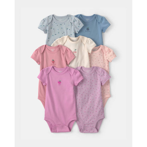 Baby Girl 7-Pack Fruit Short-Sleeve Bodysuits | Carter’s Oshkosh Canada