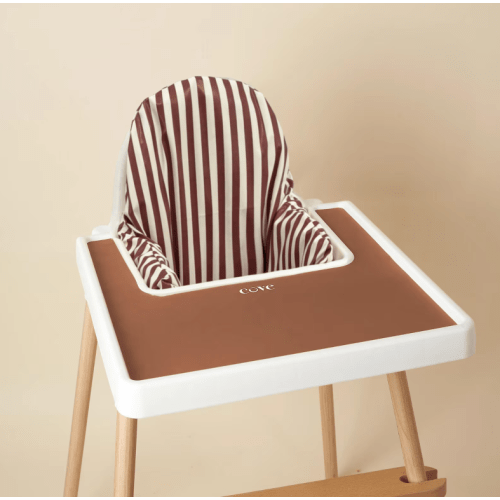 Wipeable Cushion for IKEA Antilop Highchair - Brown Stripes