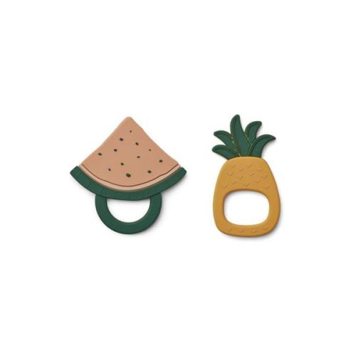 Liewood Gia Teether in Fruit Tuscany Rose Multi Mix (2 pack)